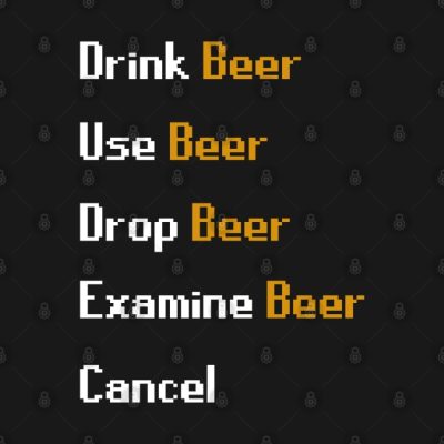 Drink Beer Scape Tshirt Crewneck Sweatshirt Official Rune Scape Merch