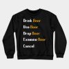 Drink Beer Scape Tshirt Crewneck Sweatshirt Official Rune Scape Merch