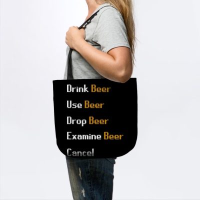 Drink Beer Scape Tshirt Tote Official Rune Scape Merch