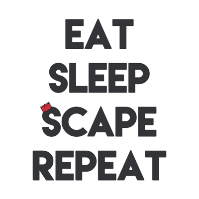 Eat Sleep Scape And Repeat Red Tapestry Official Rune Scape Merch