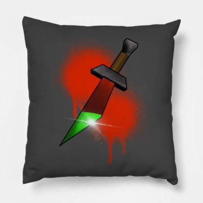 Dragon Dagger Throw Pillow Official Rune Scape Merch