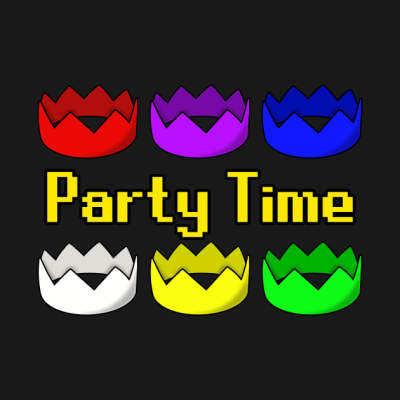 Party Time Party Hats Phat Phat Tank Top Official Rune Scape Merch