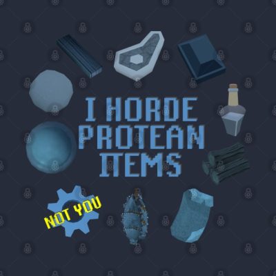 I Horde Protean Items No Cogs Tapestry Official Rune Scape Merch