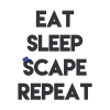 Eat Sleep Scape And Repeat Blue Tapestry Official Rune Scape Merch