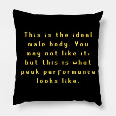 This Is The Ideal Male Body Throw Pillow Official Rune Scape Merch