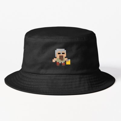 Drunken Dwarf - Osrs Runescape – Pixel Character Bucket Hat Official Rune Scape Merch