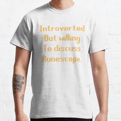 Funny Gaming Text T-Shirt Official Rune Scape Merch