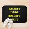 Runescape Is Love Runescape Is Life Bath Mat Official Rune Scape Merch