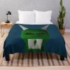 Green Halloween Mask - Runescape Throw Blanket Official Rune Scape Merch