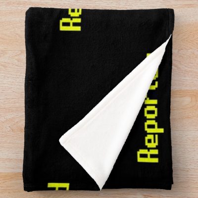 Runescape Osrs Reported Yellow Text Throw Blanket Official Rune Scape Merch