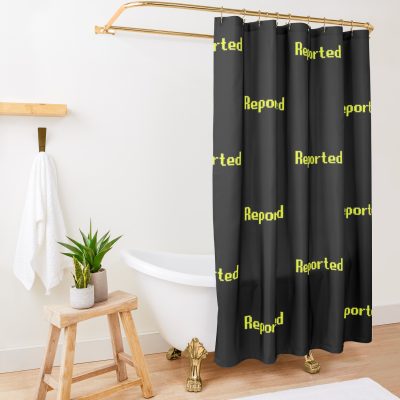 Runescape Osrs Reported Yellow Text Shower Curtain Official Rune Scape Merch