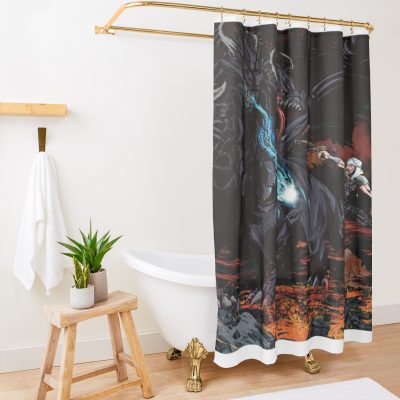 Runescape - King Black Dragon Shower Curtain Official Rune Scape Merch