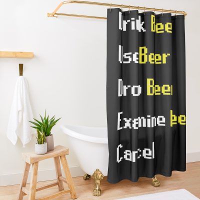 Runescape Beer Interaction Shower Curtain Official Rune Scape Merch