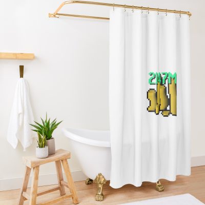 Osrs Runescape Max Gold (2147M Gp) | Limiteddesigns Shower Curtain Official Rune Scape Merch