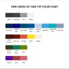 tank top color chart - Rune Scape Merch